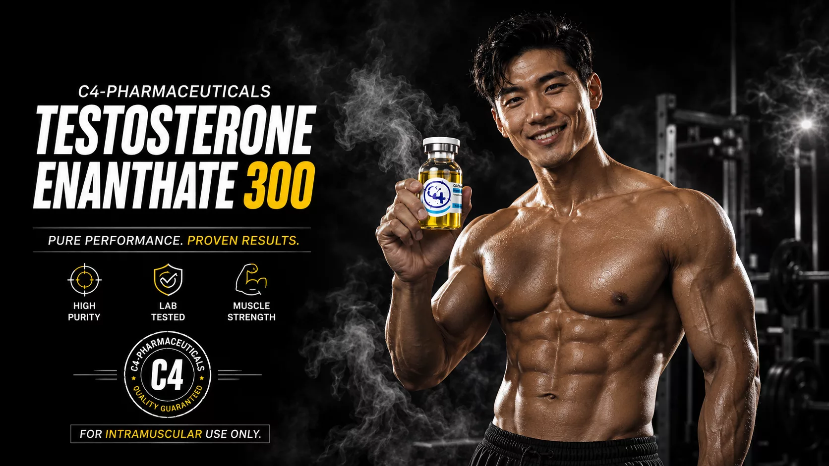 Buy Testosterone Enanthate 300 mg/ml C4-Pharmaceuticals