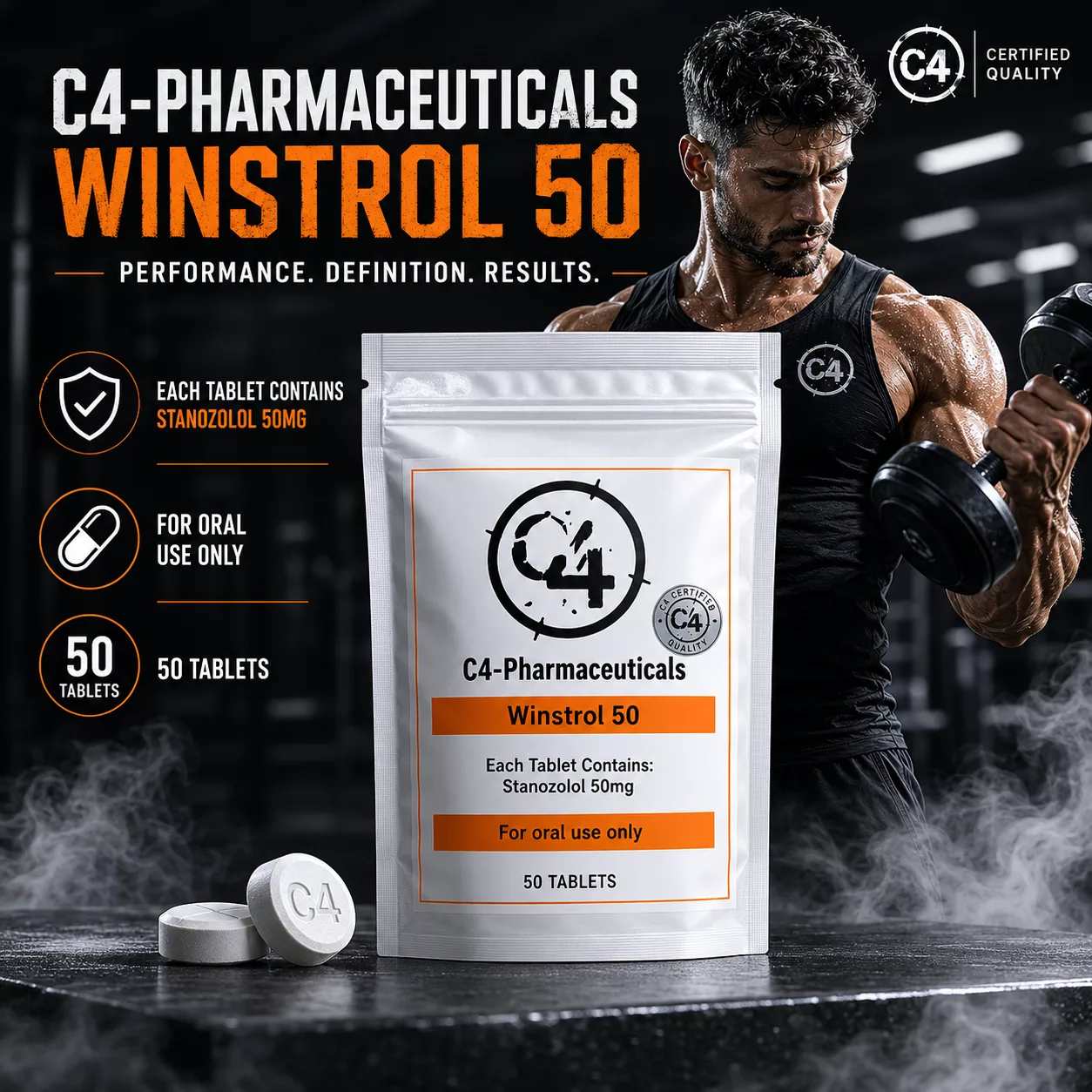 Buy Winstrol 50mg, 50 Tabs UK Online
