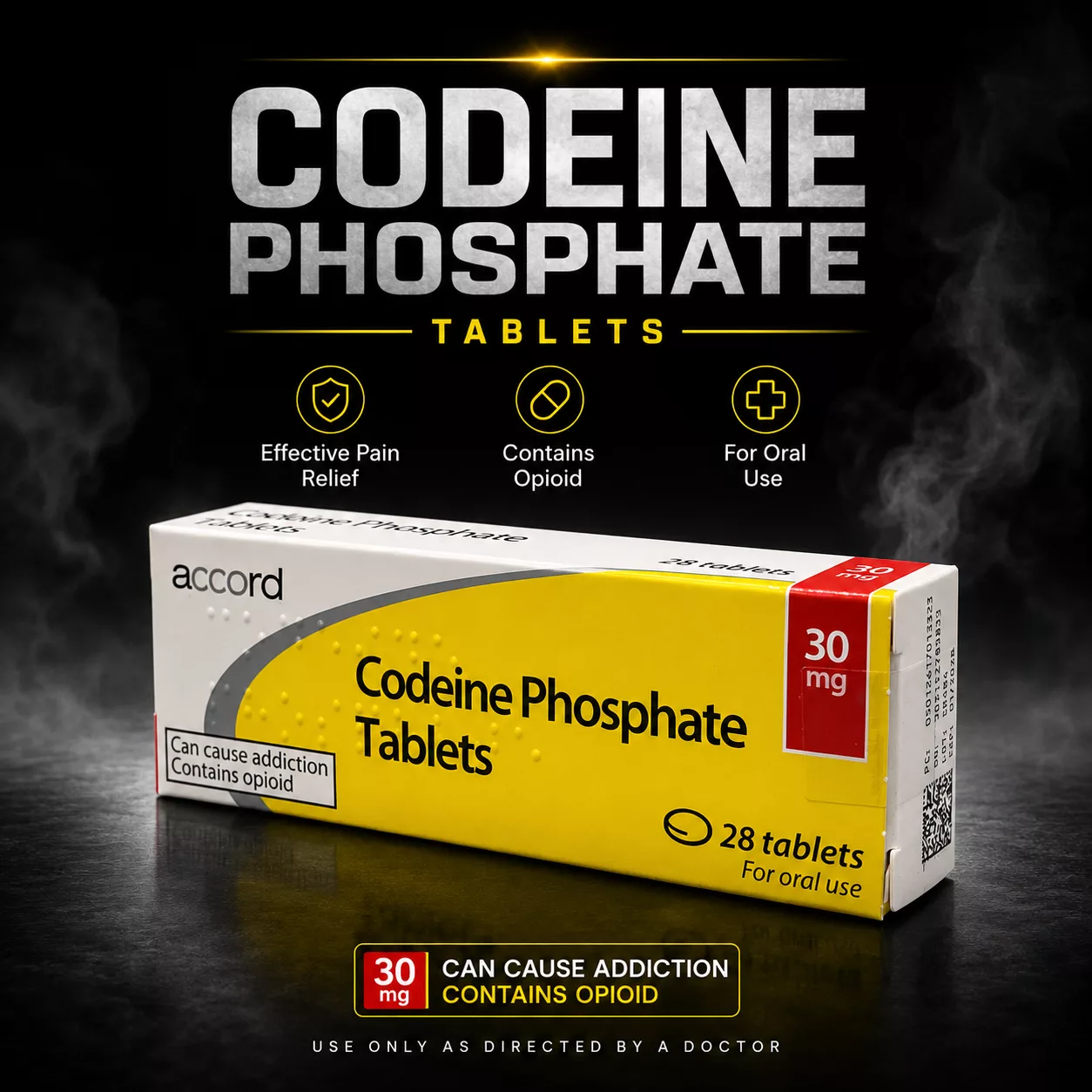 Codeine Phosphate 30mg x 28 tablets