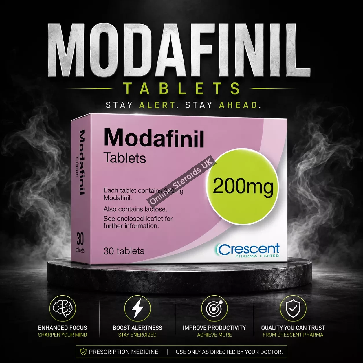 Buy Modafinil 200 mg x 30 Tabs