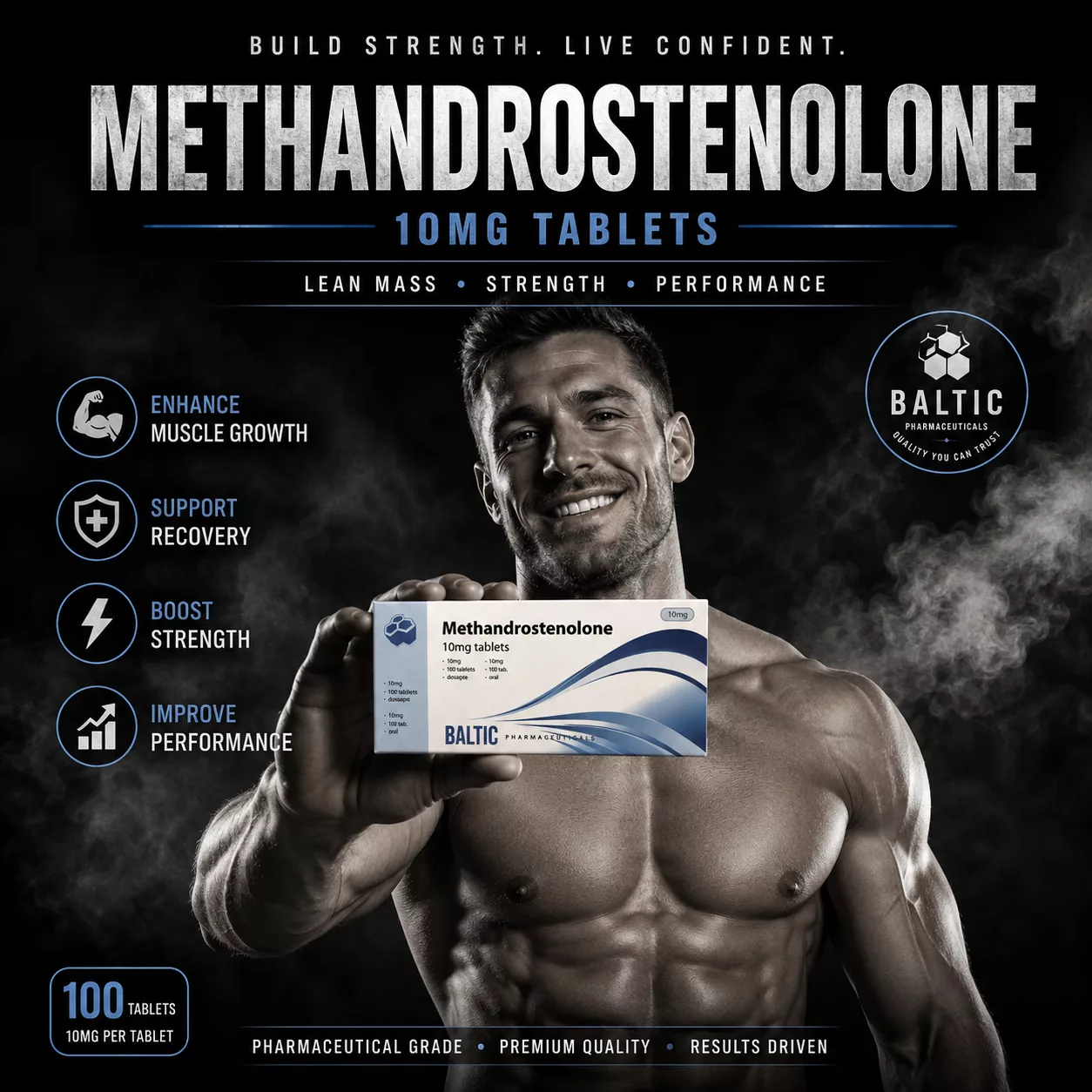 Dianabol 10mg - 100 tabs - Baltic Pharma