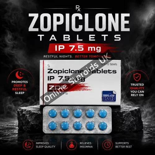 BUY ZOPICLONE 7.5MG X 20 TABS BY HAB PHARMA