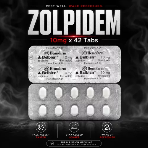 Zolpidem 10mg x 42 Tabs / Hemofarm Belbien Zolpidem 10mg