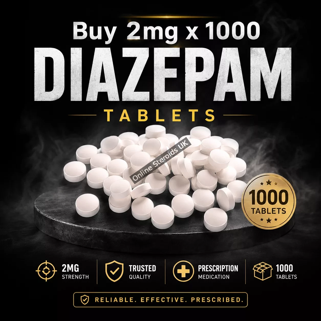 Buy 2mg x 1000 Diazepam Tablets