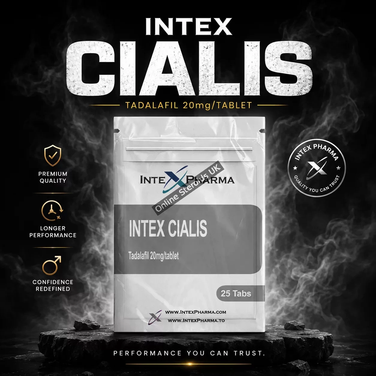 Intex Pharma Cialis 20mg x 25 tabs (Tadalafil)