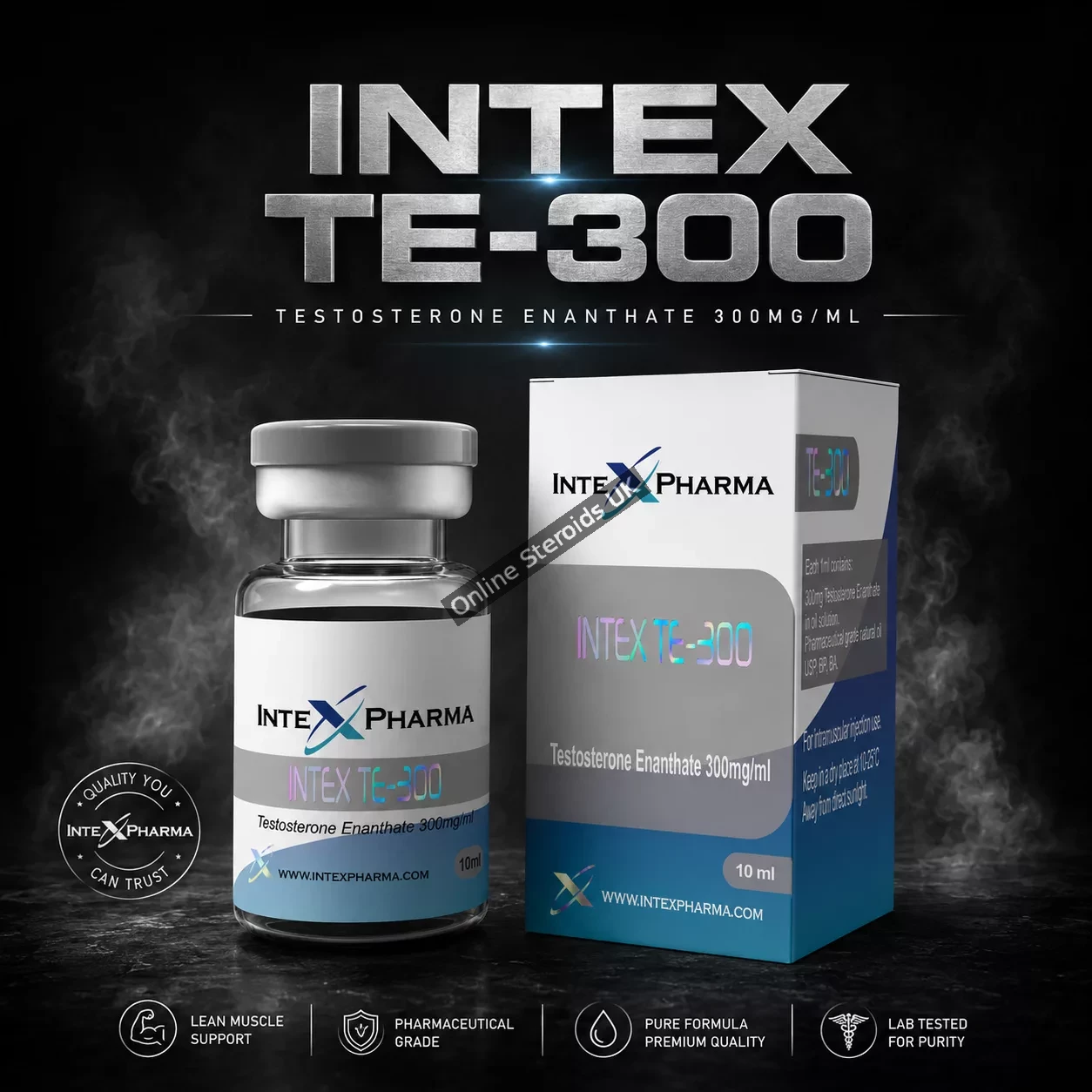 Intex Pharma TE-300 (Testosterone Enanthate, Test E)