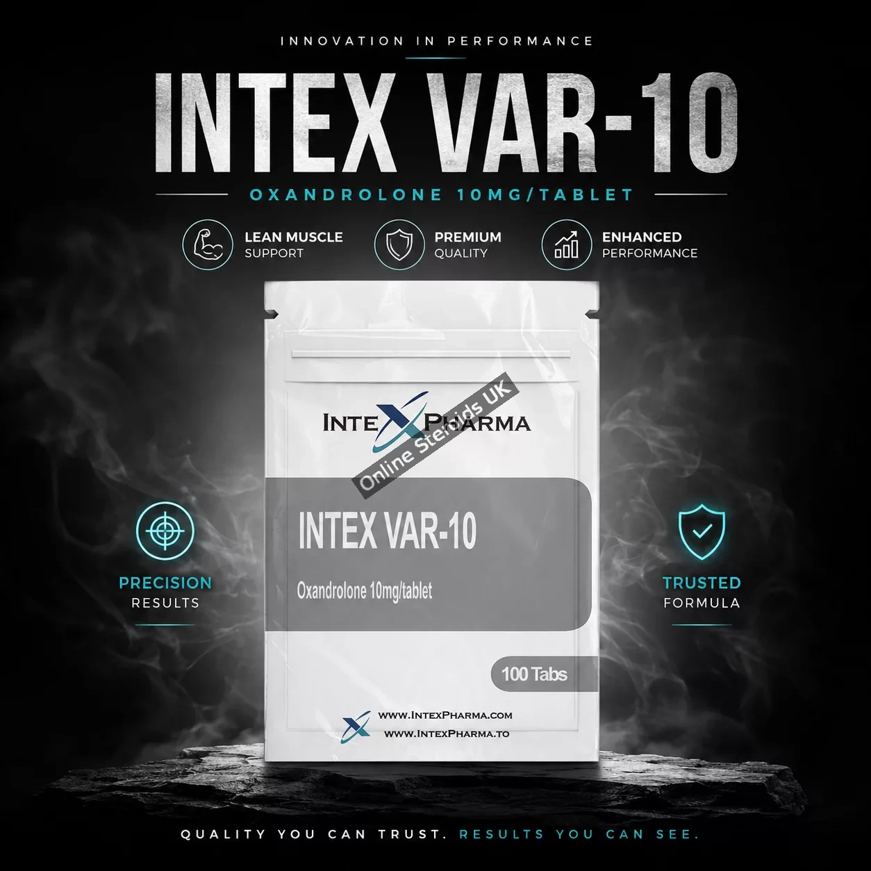 Intex Pharma VAR 10 – 10mg x 100 tabs (Anavar)
