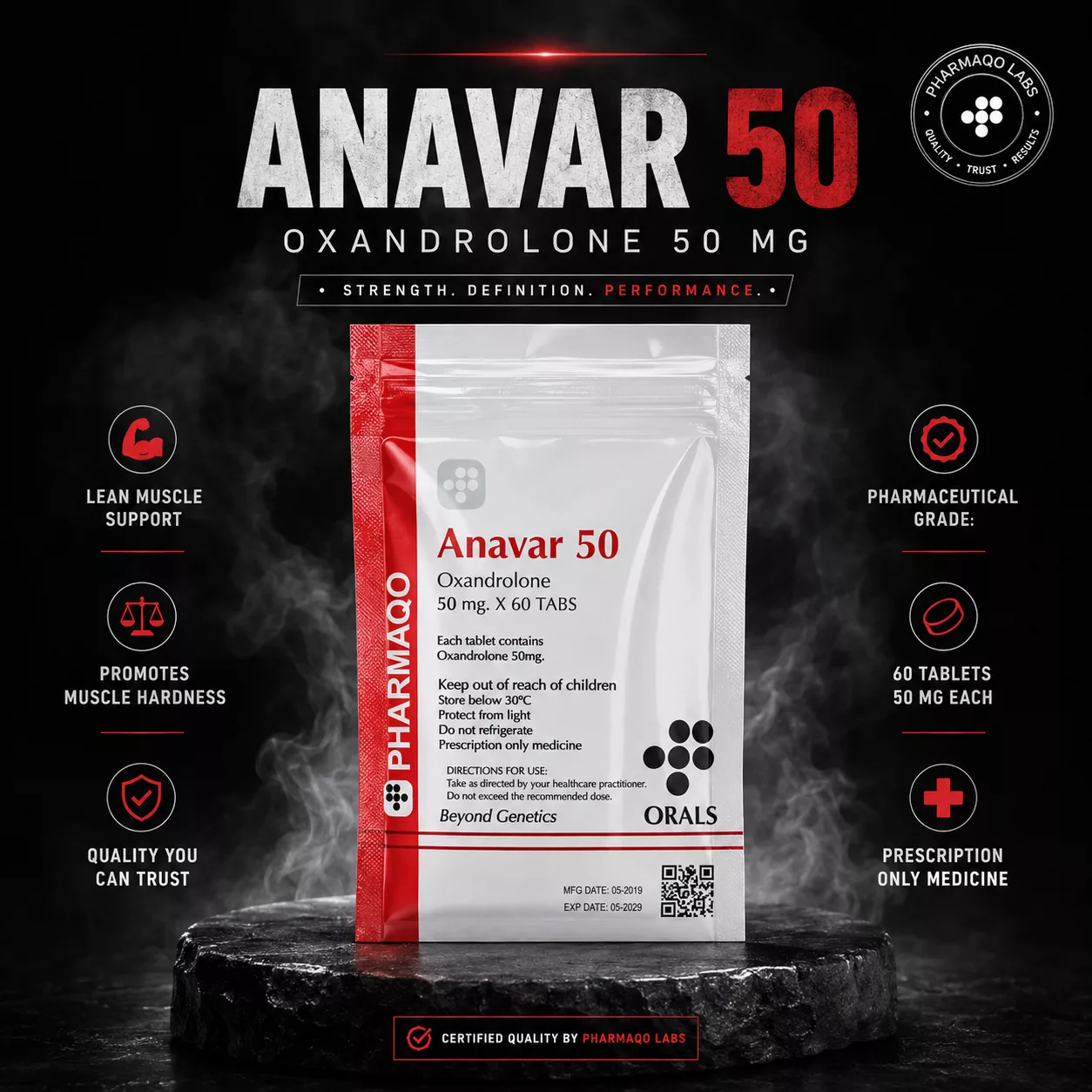 Pharmaqo Labs – ANAVAR 50MG X 60