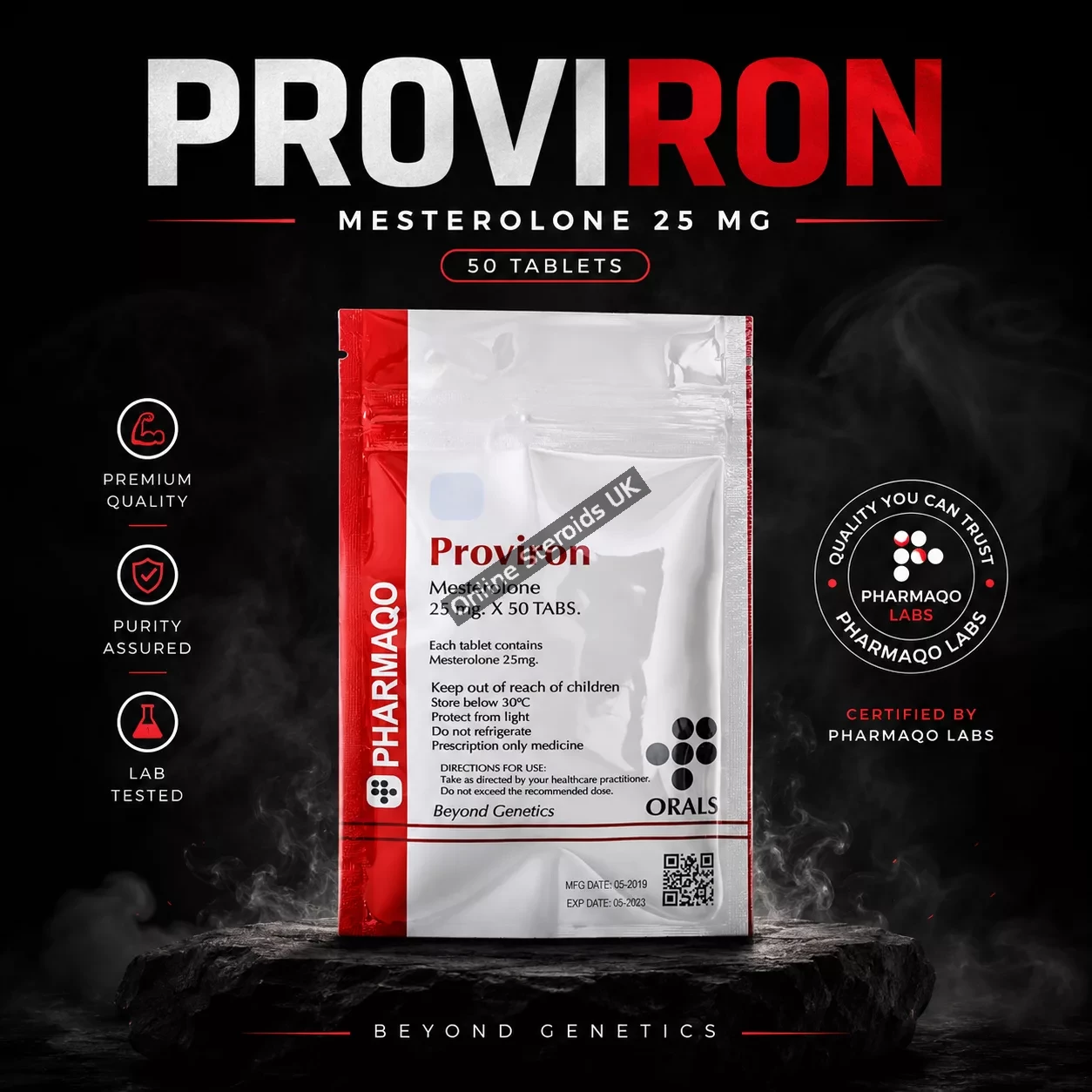 Pharmaqo Labs – PROVIRON 25MG X 50