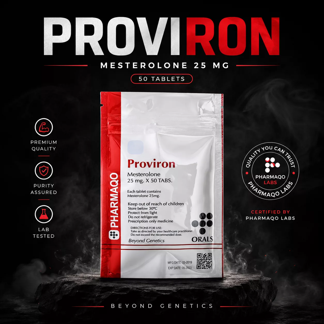 Pharmaqo Labs – PROVIRON 25MG X 50