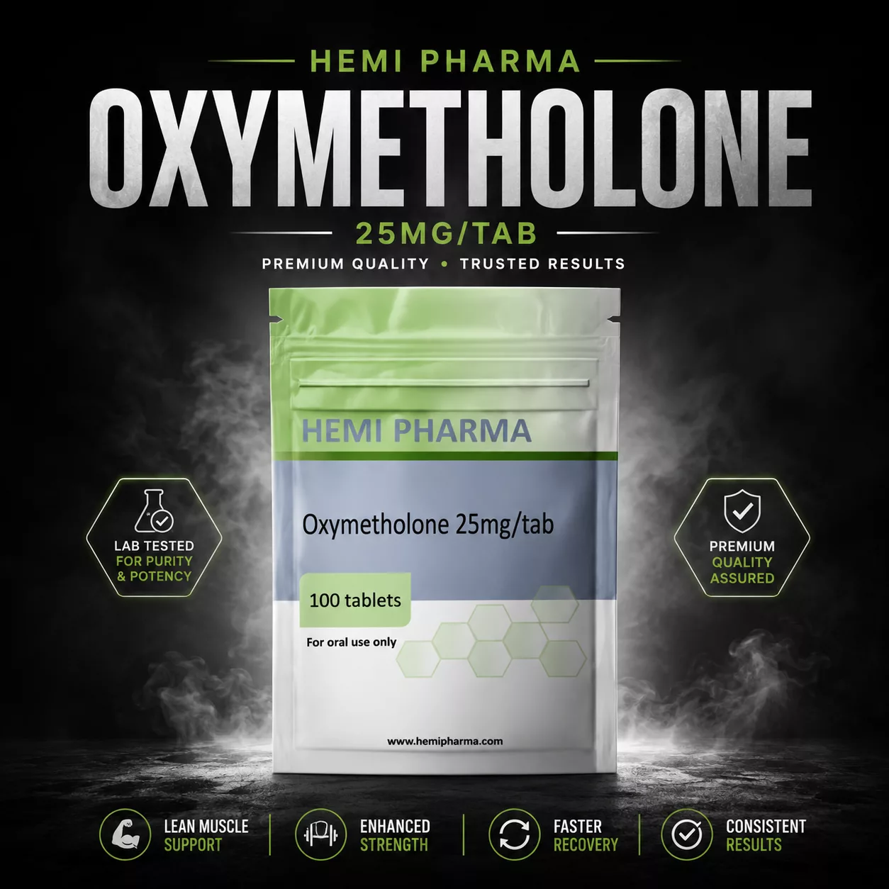 Hemi Pharma Anadrol (Oxymetholone) 25mg