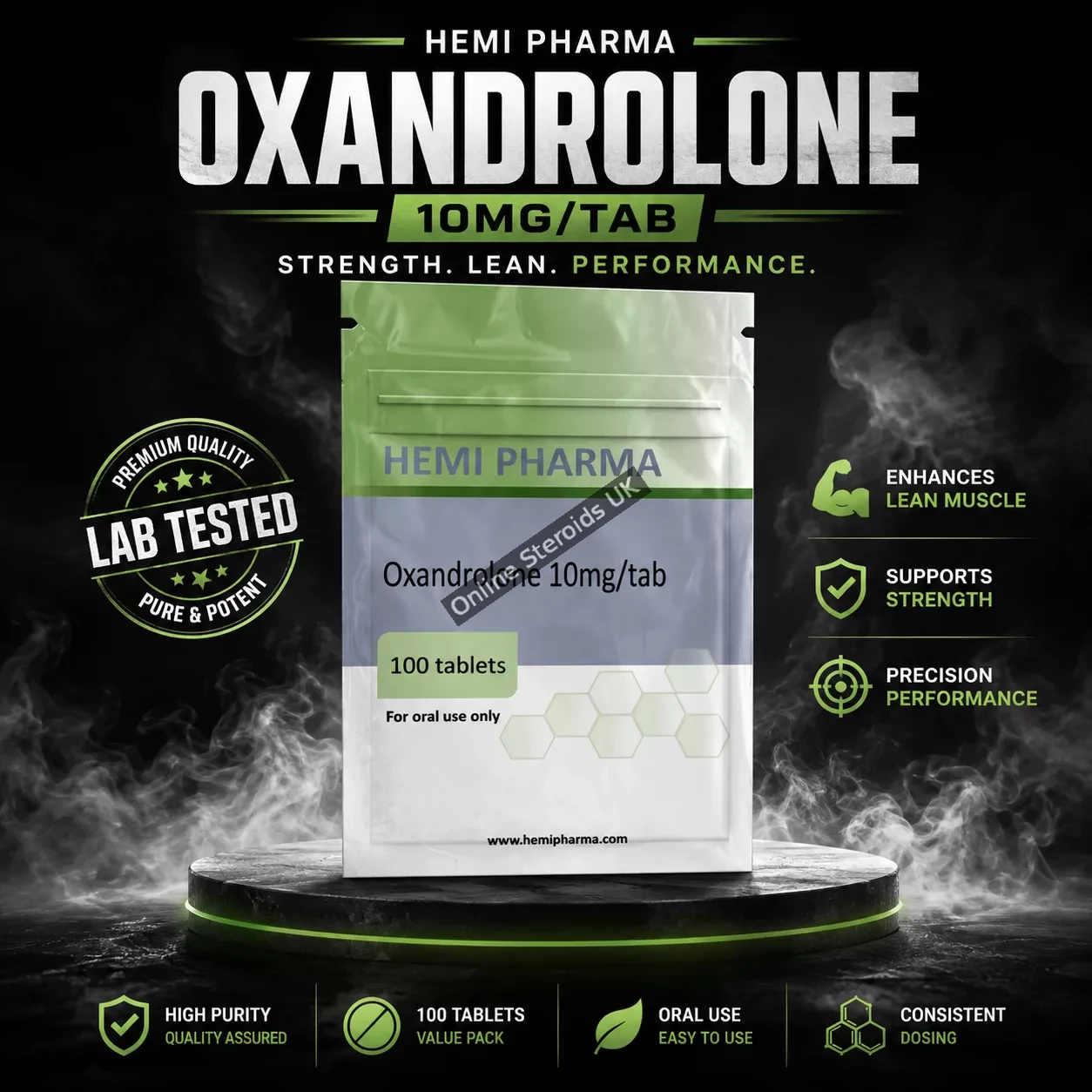 Hemi Pharma Anavar 10mg (OXANDROLONE)