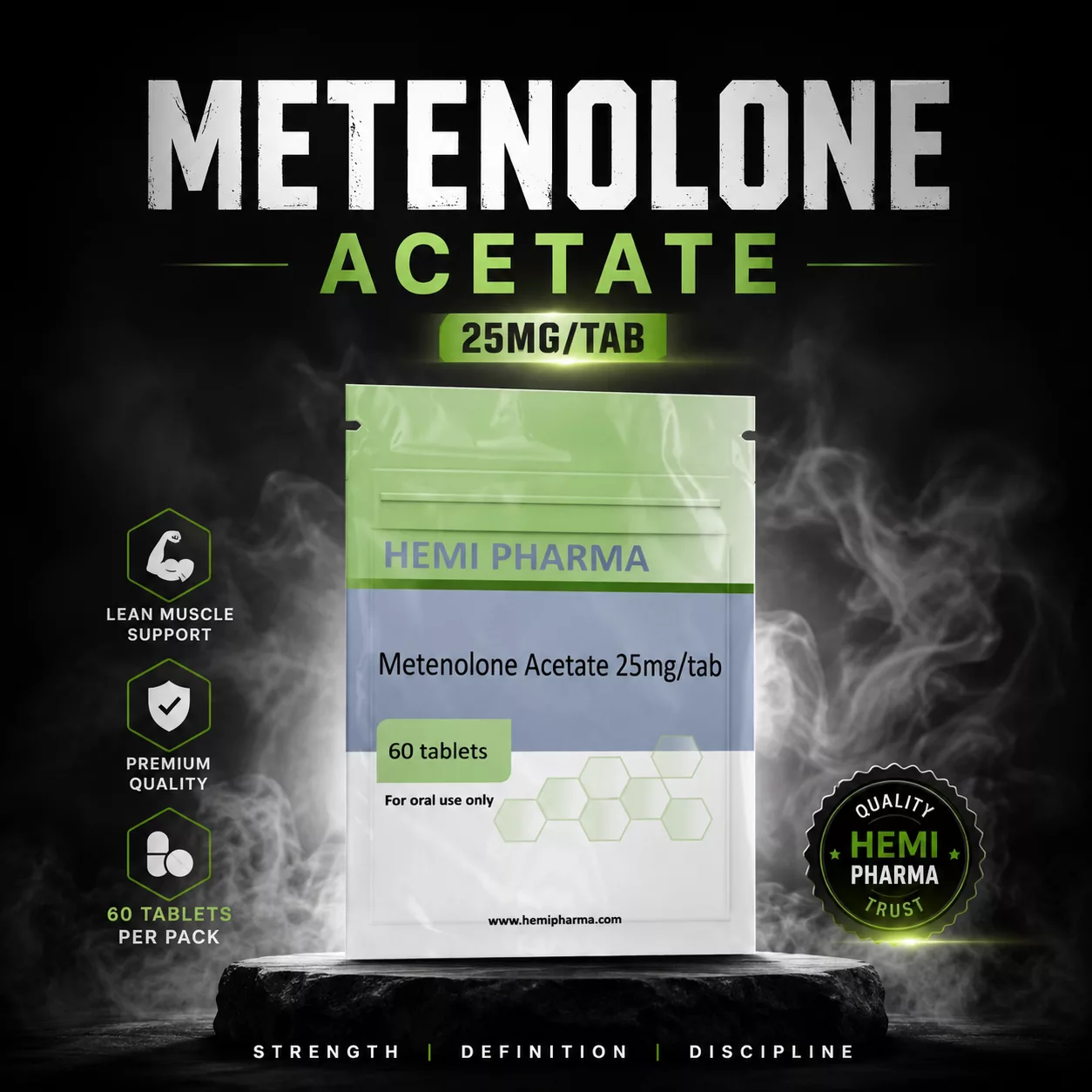 Hemi Pharma Primobolan (METENOLONE ACETATE) 25mg