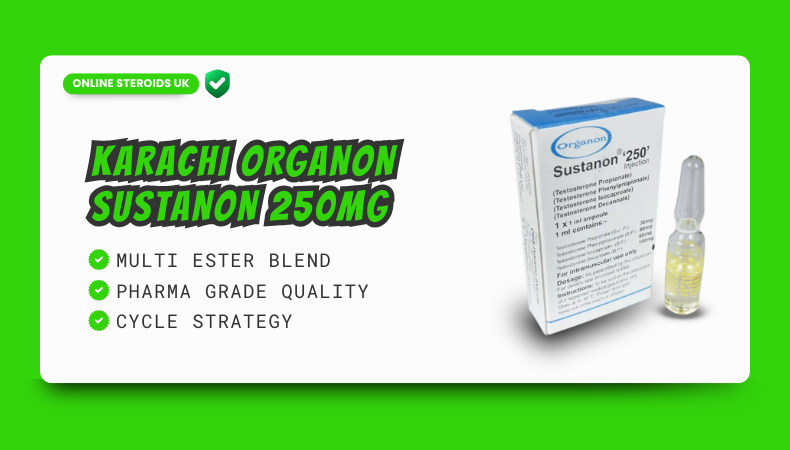 Karachi Organon Sustanon – 3 x 250mg Pharma Grade