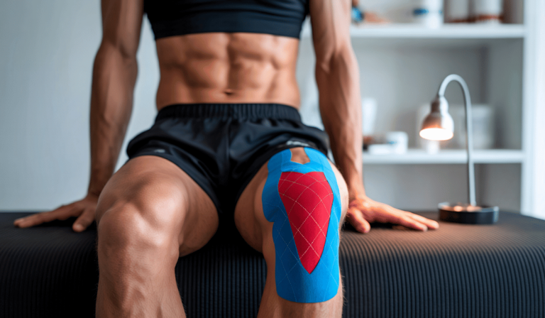 Athlete focusing on recovery and performance optimization after an intense gym workout
