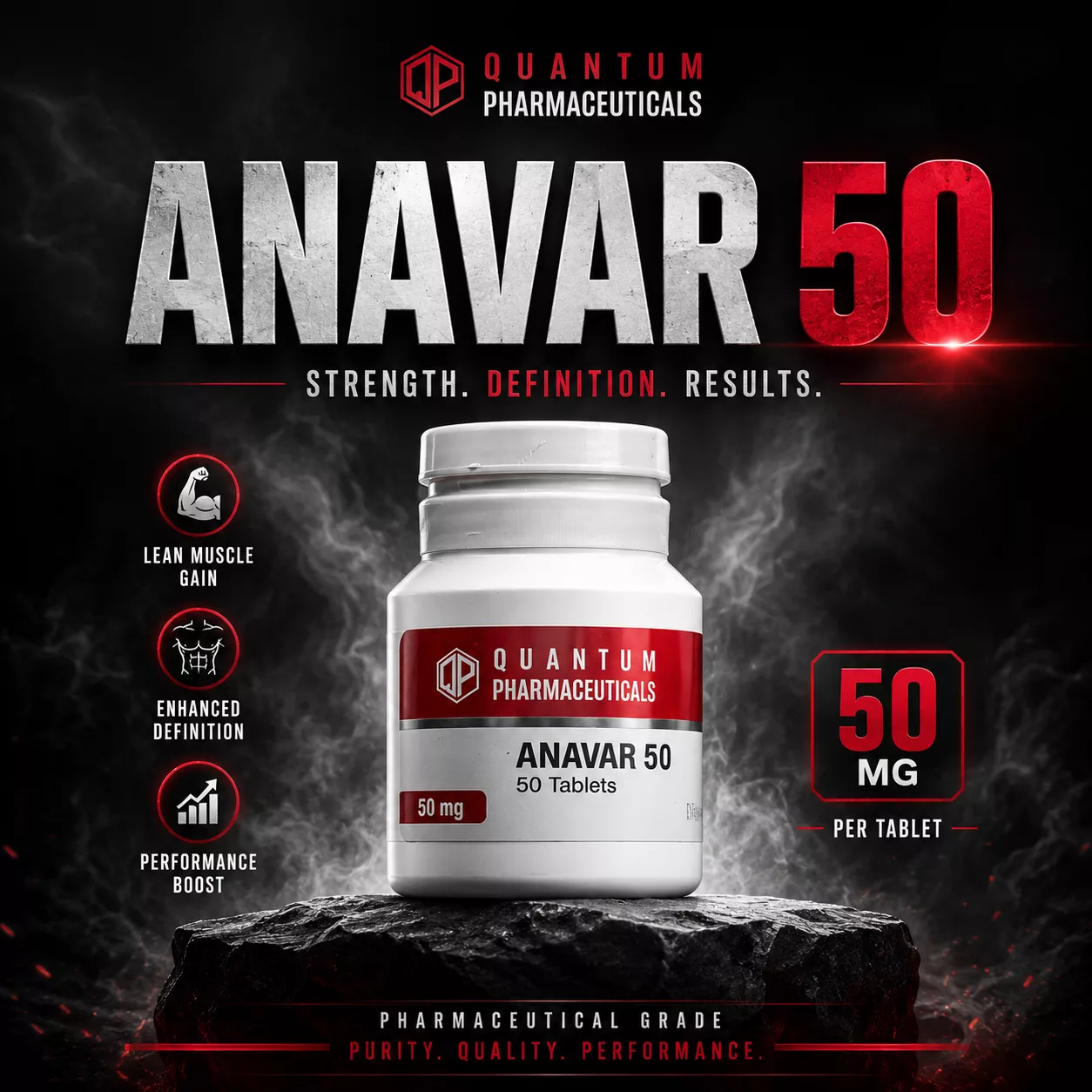 Buy Quantum Pharma Anavar 50mg x 50 Tabs