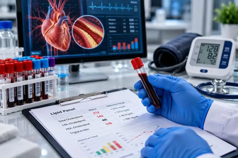 Cholesterol blood testing and cardiovascular health research
